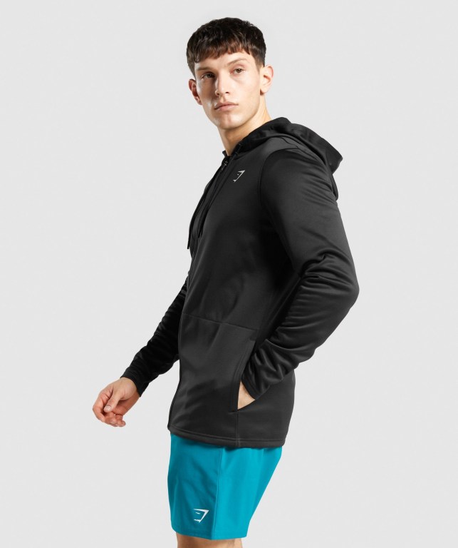 Sudadera Con Capucha Gymshark Arrival Zip Up Hombre Negros | f1E2KijWhbp