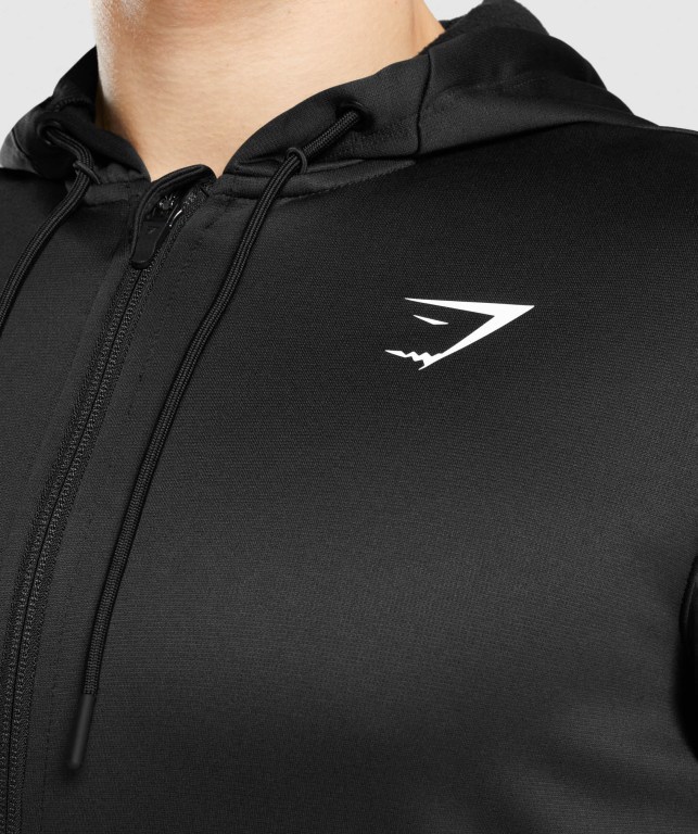 Sudadera Con Capucha Gymshark Arrival Zip Up Hombre Negros | f1E2KijWhbp