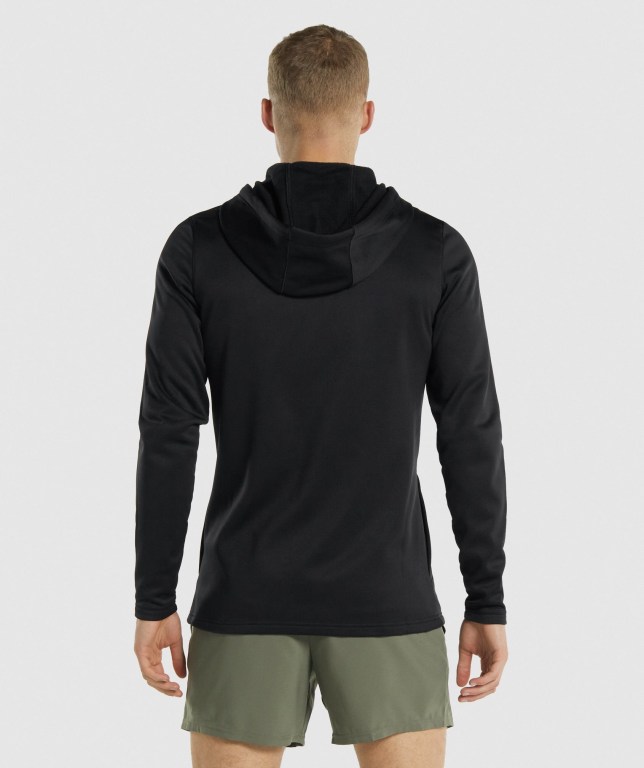 Sudadera Con Capucha Gymshark Arrival Zip Up Hombre Negros | lRFmrUu9EK6