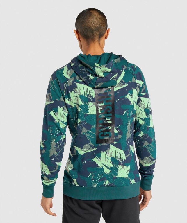 Sudadera Con Capucha Gymshark Bold Hombre Verdes | nV1cDm4aVMh