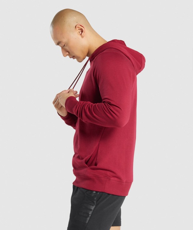 Sudadera Con Capucha Gymshark Bold Hombre Vino | yqkApvZXmc5