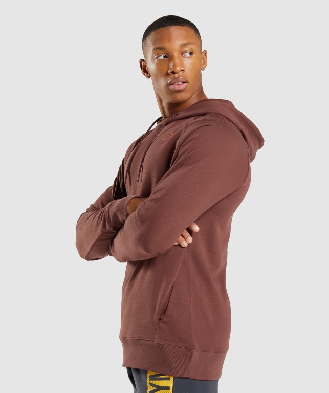 Sudadera Con Capucha Gymshark Bold Hombre Rosas Marrom | zznVfDUYKuc