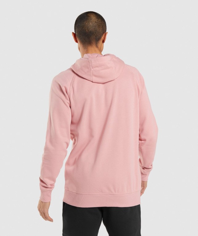 Sudadera Con Capucha Gymshark Central Hombre Rosas | HgqvQ2ICK3a