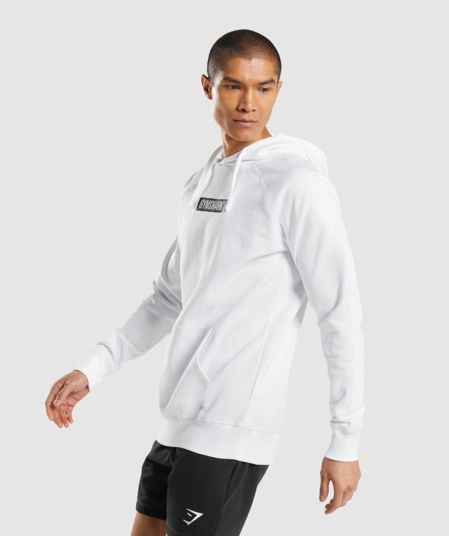 Sudadera Con Capucha Gymshark Central Hombre Blancos | SQ35FlY2v4K