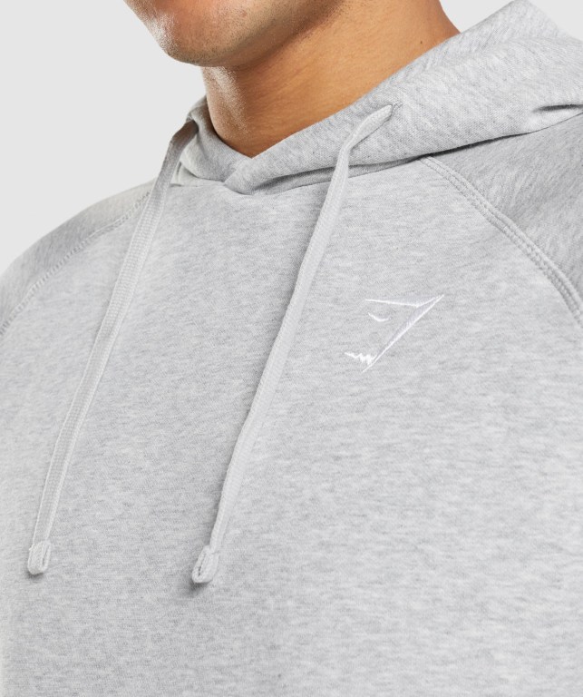 Sudadera Con Capucha Gymshark Crest Hombre Grises Claro | 5So6M8r3On7