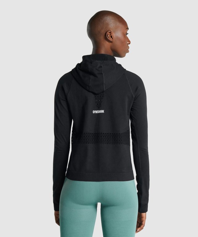 Sudadera Con Capucha Gymshark Energy Seamless Mujer Negros | aLFcYGdtKWr