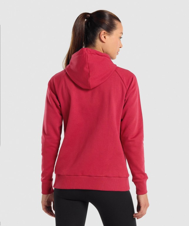 Sudadera Con Capucha Gymshark Entrenamiento Zip Up Mujer Vino | 5CnURcvqFPL