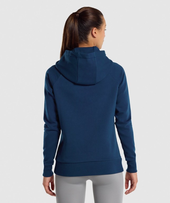 Sudadera Con Capucha Gymshark Entrenamiento Mujer Azul Marino | 9BMsXcqne5x