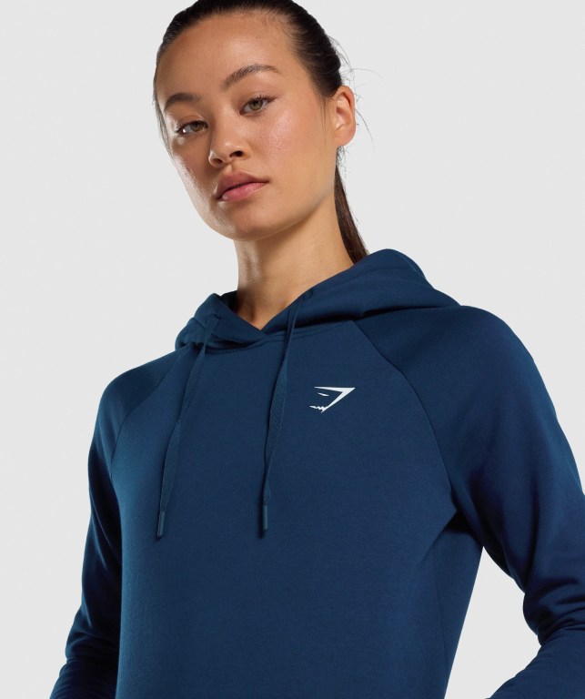 Sudadera Con Capucha Gymshark Entrenamiento Mujer Azul Marino | 9BMsXcqne5x