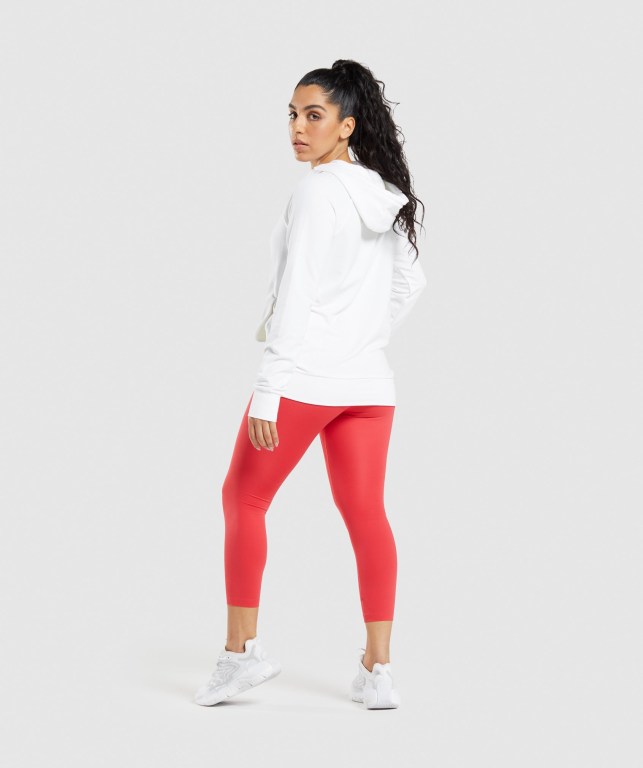 Sudadera Con Capucha Gymshark Entrenamiento Mujer Blancos | KW4K4vDDmWg