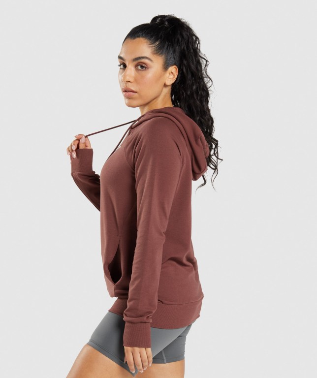 Sudadera Con Capucha Gymshark Entrenamiento Mujer Rosas Marrom | lJnVTuK4qQA