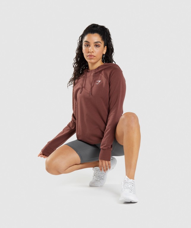 Sudadera Con Capucha Gymshark Entrenamiento Mujer Rosas Marrom | lJnVTuK4qQA