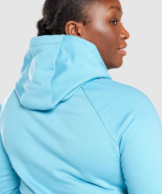 Sudadera Con Capucha Gymshark Entrenamiento Mujer Azules Claro | o4GjWWO5R3J