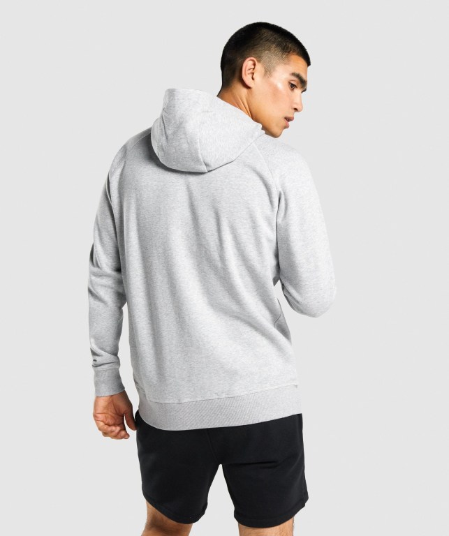 Sudadera Con Capucha Gymshark GSLC Collegiate Hombre Grises Claro | DxfqzpVKrxG