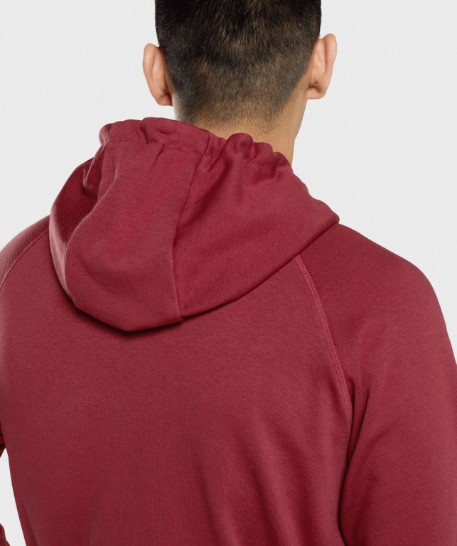 Sudadera Con Capucha Gymshark GSLC Collegiate Hombre Vino | VvKHeMtkhbu