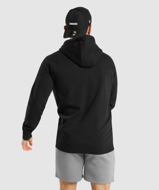 Sudadera Con Capucha Gymshark Legacy Hombre Negros Negros | 2j73McRqVTo