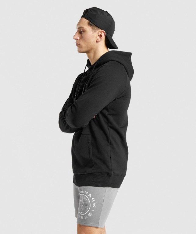 Sudadera Con Capucha Gymshark Legacy Hombre Negros Negros | 2j73McRqVTo