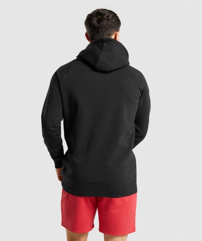 Sudadera Con Capucha Gymshark Legacy Hombre Negros Blancos | GjCdA8XOhLs