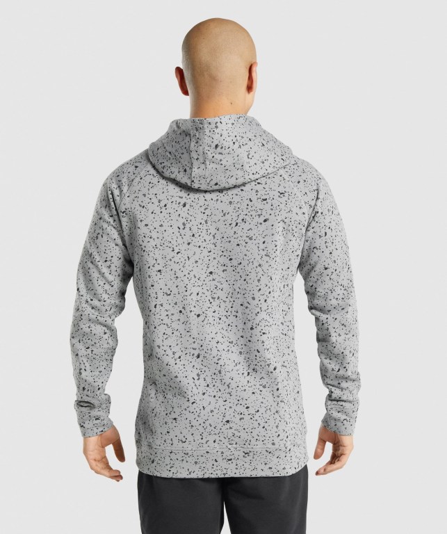 Sudadera Con Capucha Gymshark Micro Print Hombre Grises Claro | LExugjY5eKy