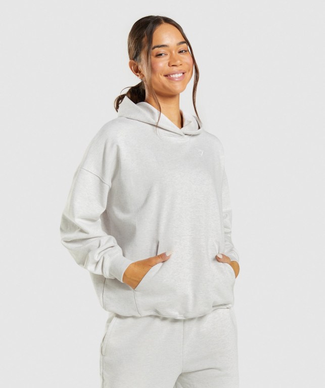 Sudadera Con Capucha Gymshark Rest Day Sweats Mujer Blancos | hokp47h6TRF