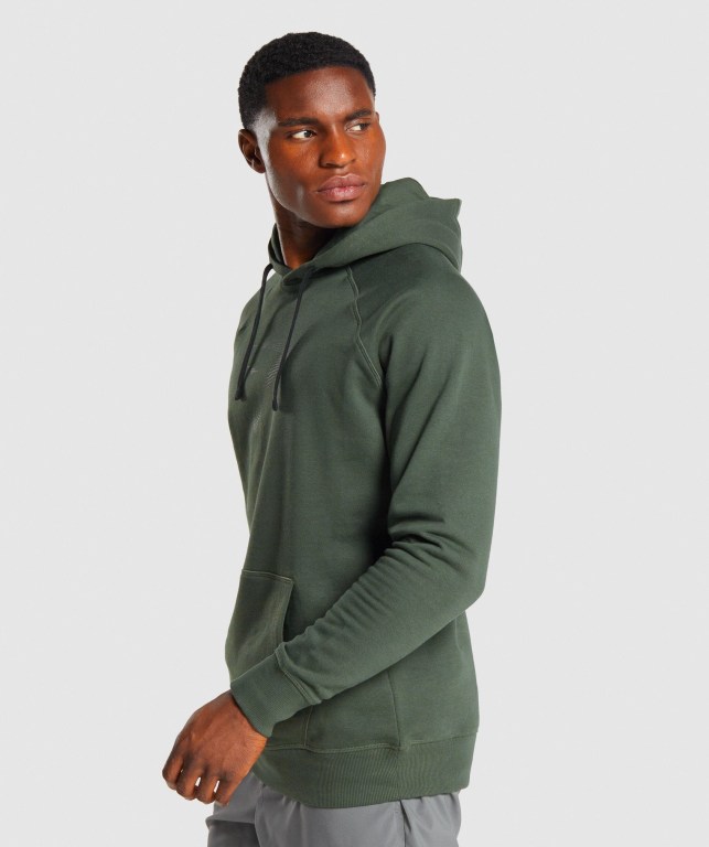 Sudadera Con Capucha Gymshark Sharkhead Infill Hombre Verdes Oscuro | DHwqTjXvSNj