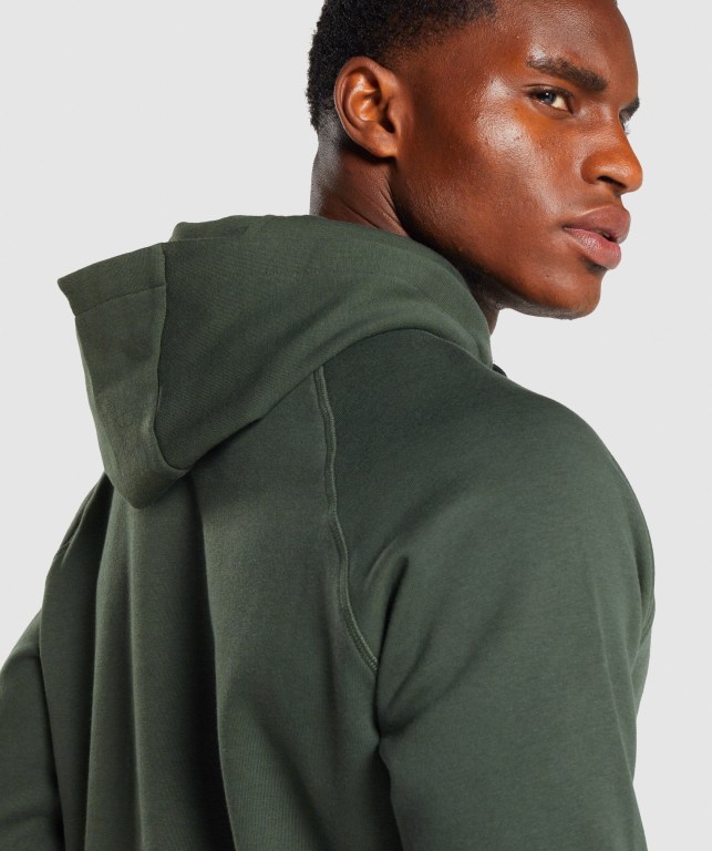 Sudadera Con Capucha Gymshark Sharkhead Infill Hombre Verdes Oscuro | DHwqTjXvSNj