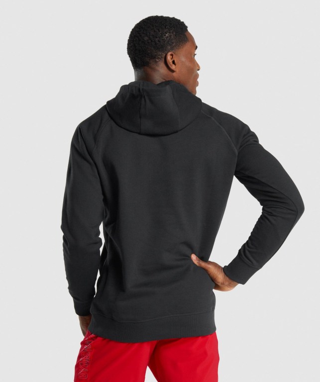 Sudadera Con Capucha Gymshark Sharkhead Infill Hombre Negros | X4VW4O7dgId