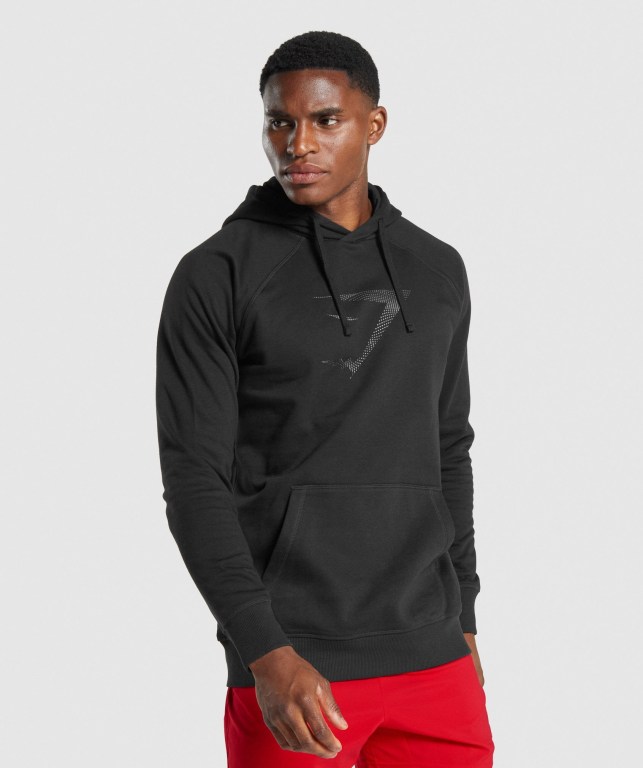 Sudadera Con Capucha Gymshark Sharkhead Infill Hombre Negros | X4VW4O7dgId