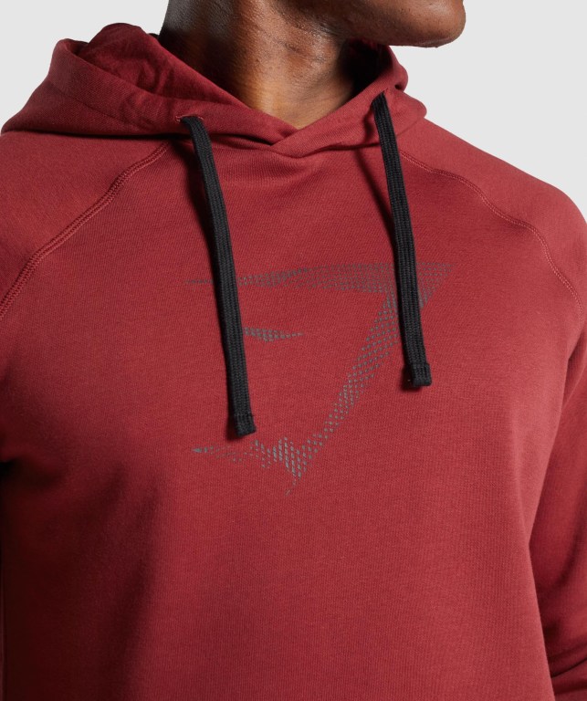 Sudadera Con Capucha Gymshark Sharkhead Infill Hombre Vino | la1IfTTo2Og