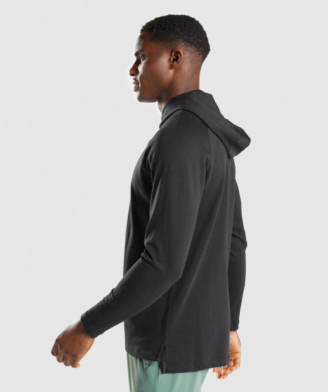 Sudadera Con Capucha Gymshark Studio Hombre Negros | ENa2EByqUFH