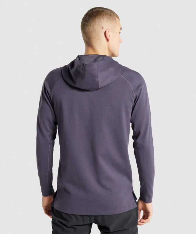 Sudadera Con Capucha Gymshark Studio Hombre Morados Oscuro | lrGhoiUF3K7