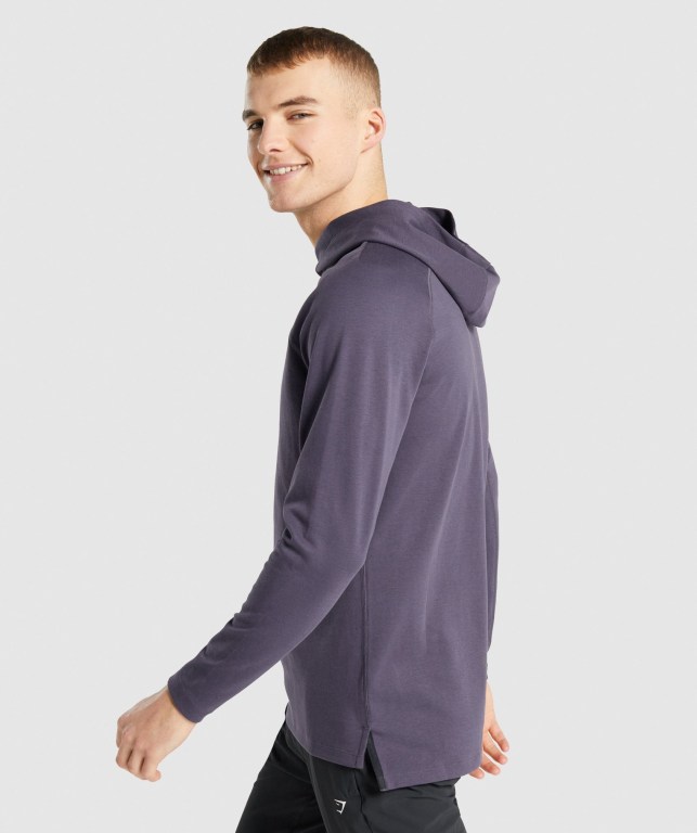 Sudadera Con Capucha Gymshark Studio Hombre Morados Oscuro | lrGhoiUF3K7