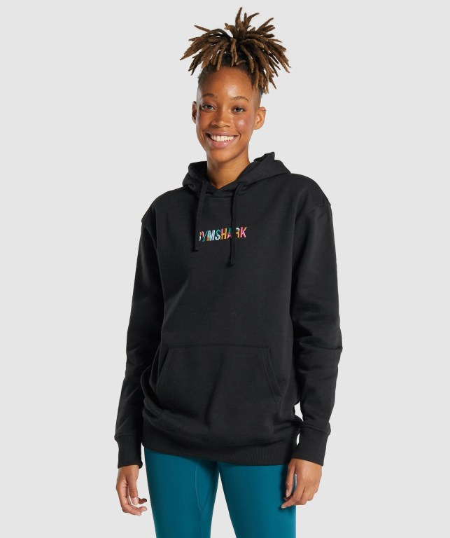 Sudadera Con Capucha Gymshark Sundae Graphic Oversized Mujer Negros | aKHoZRmyvFz