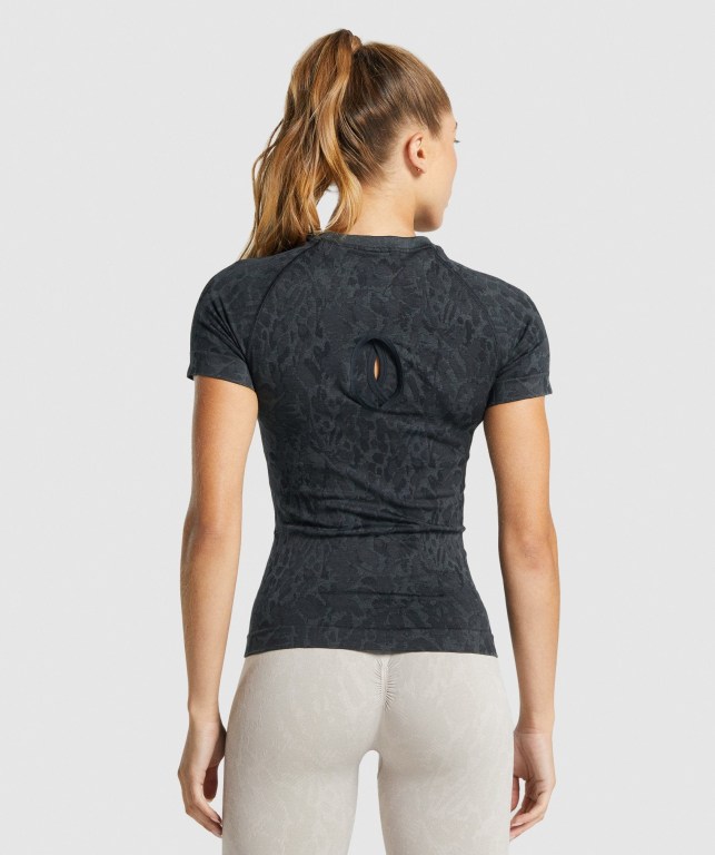 Sudaderas Gymshark Adapt Animal Seamless Mujer Negros | jUdtHaNR9vG