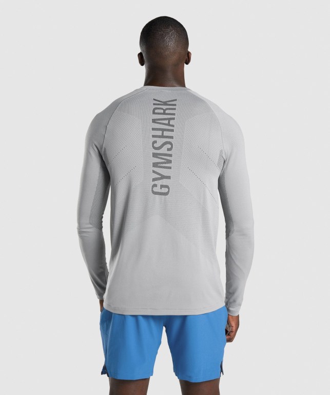 Sudaderas Gymshark Apex Seamless Hombre Grises | 2PesbuO3fmb