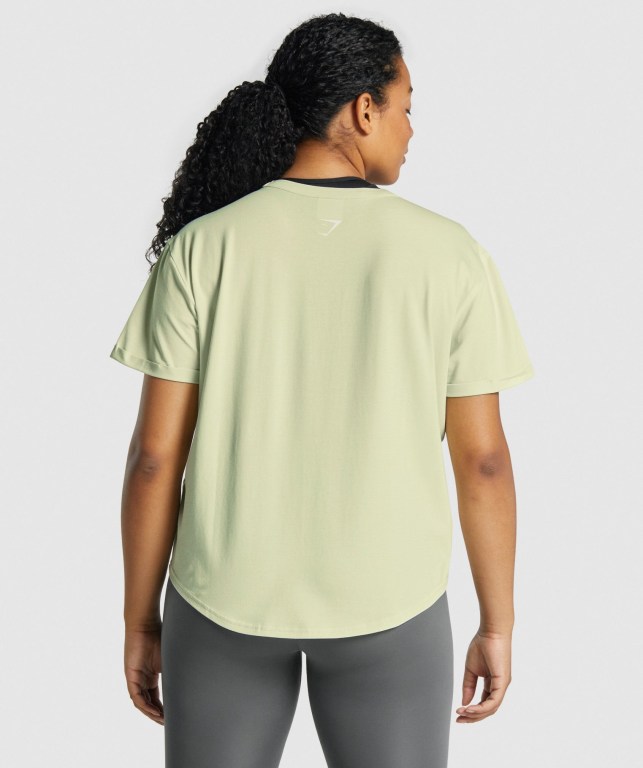 Sudaderas Gymshark Apollo Graphic Mujer Verdes Claro | pXiKU9QYgZV