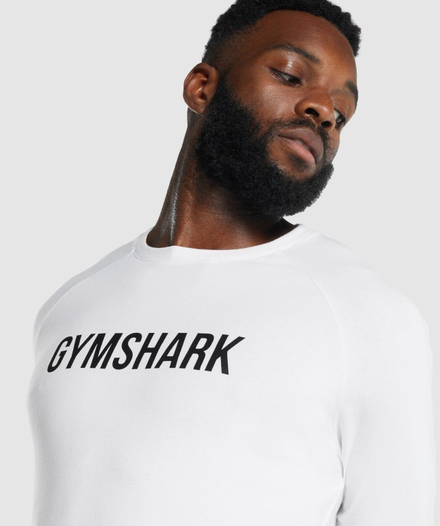 Sudaderas Gymshark Apollo Hombre Blancos | WdLMUPUZQsp