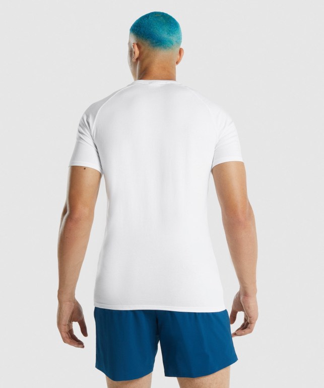 Sudaderas Gymshark Apollo Hombre Blancos | huwuSUcT7Yv