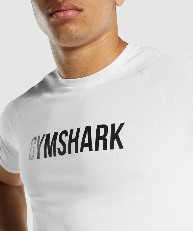 Sudaderas Gymshark Apollo Hombre Blancos | huwuSUcT7Yv