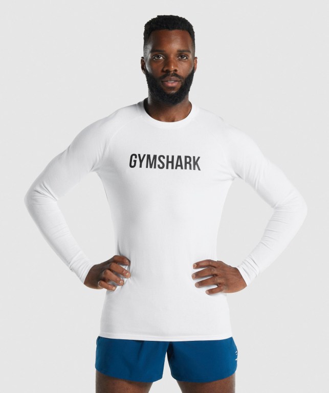 Sudaderas Gymshark Apollo Hombre Blancos | nFe5NNQxSwV