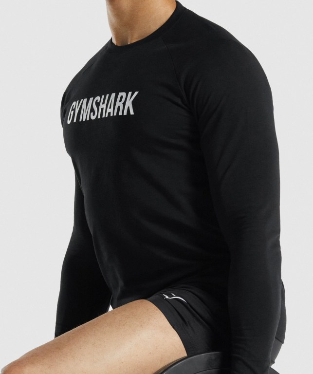 Sudaderas Gymshark Apollo Hombre Negros | MHB8BxuThZT