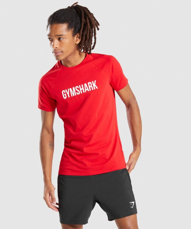 Sudaderas Gymshark Apollo Hombre Rojos | JNhk2ACx6kU