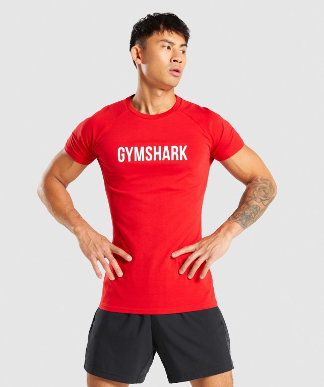 Sudaderas Gymshark Apollo Hombre Rojos | Tkx97cJcNhK