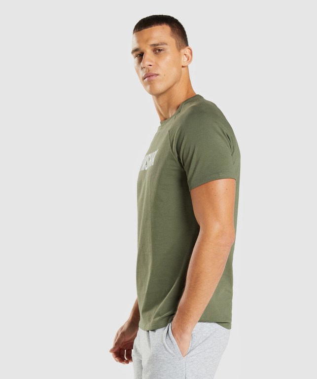 Sudaderas Gymshark Apollo Hombre Verde Oliva | Uvshq9E96IM