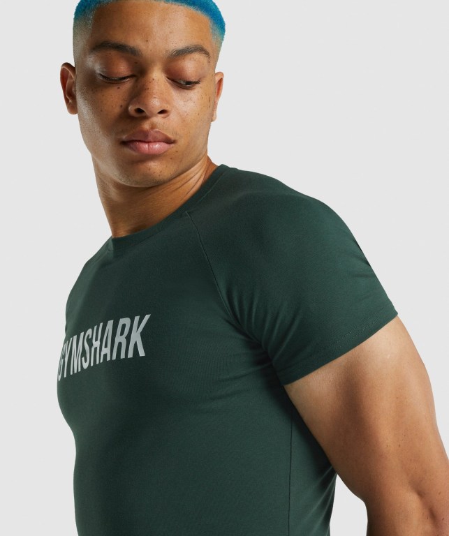 Sudaderas Gymshark Apollo Hombre Verdes Oscuro | HO89Pr91IDj