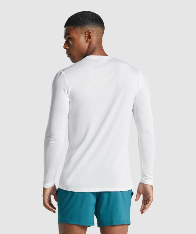 Sudaderas Gymshark Arrival Graphic Hombre Blancos | 9otKB7kvbpL