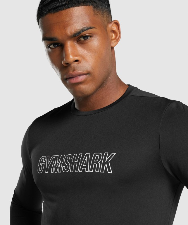 Sudaderas Gymshark Arrival Graphic Hombre Negros | bYXh2Ru9k7M