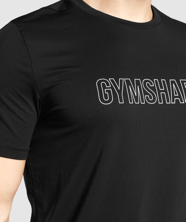 Sudaderas Gymshark Arrival Graphic Hombre Negros | fnzyFFDVMmy