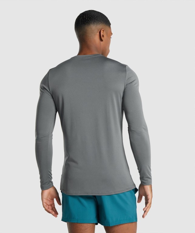 Sudaderas Gymshark Arrival Graphic Hombre Grises | gTEvTfHsJyC