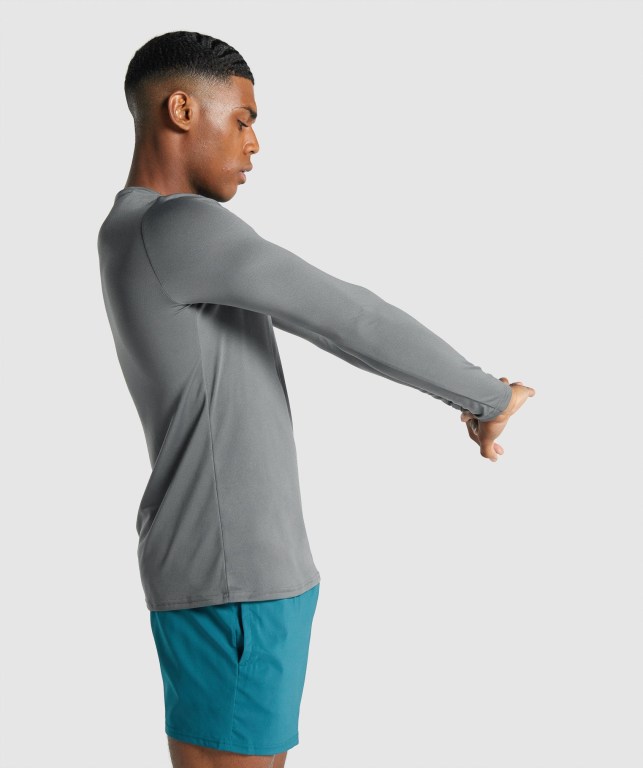 Sudaderas Gymshark Arrival Graphic Hombre Grises | gTEvTfHsJyC